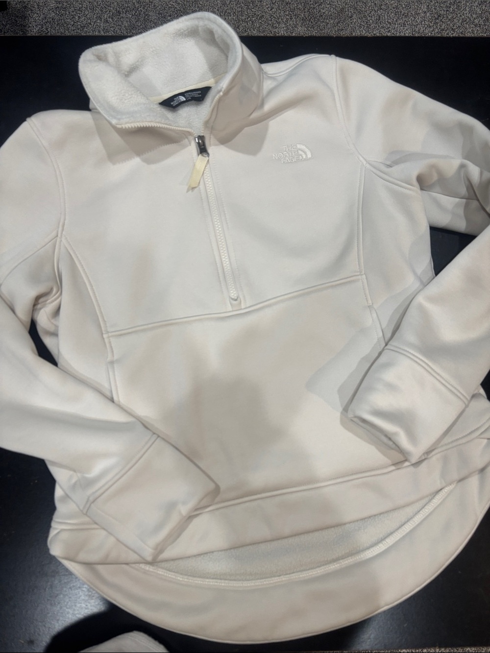 The North Face Cream Half-Zip Fleece Pullover